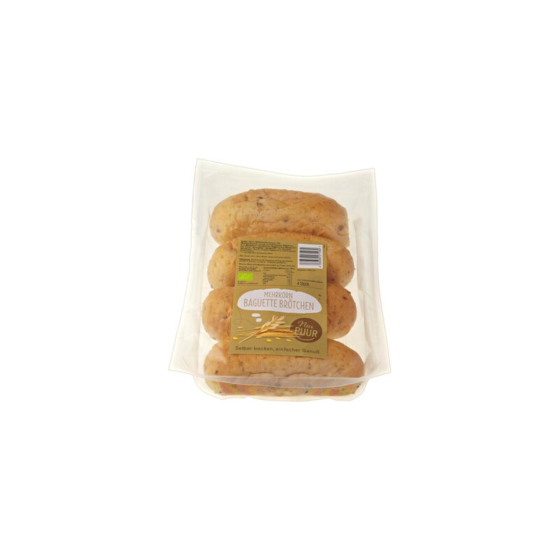 Nur PUUR - Mehrkorn Baguette Brötchen