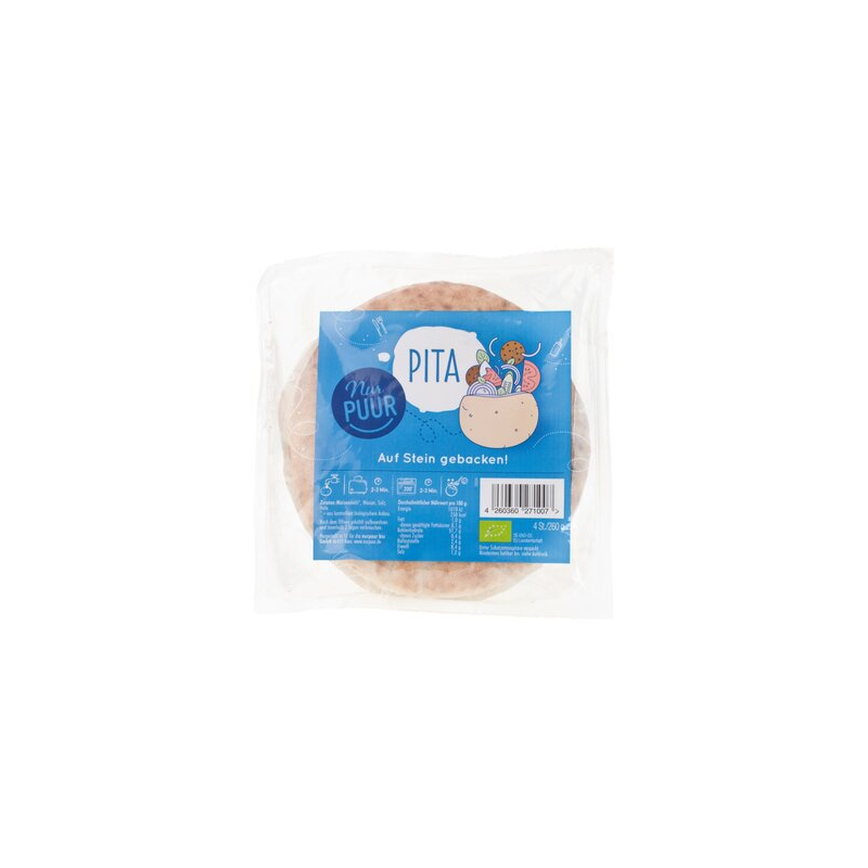 Nur PUUR - Weizen Pita 4 Stück NurPUUR