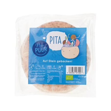 Nur PUUR - Weizen Pita 4 Stück NurPUUR
