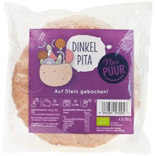 Nur PUUR - Dinkel Pita 4 Stück NurPUUR