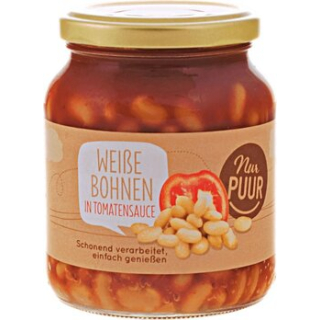 Nur PUUR - Weisse Bohnen in Tomatensauce