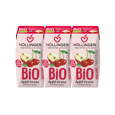 Höllinger - ApfelKirschsaft 3erTetraPris.Höllin