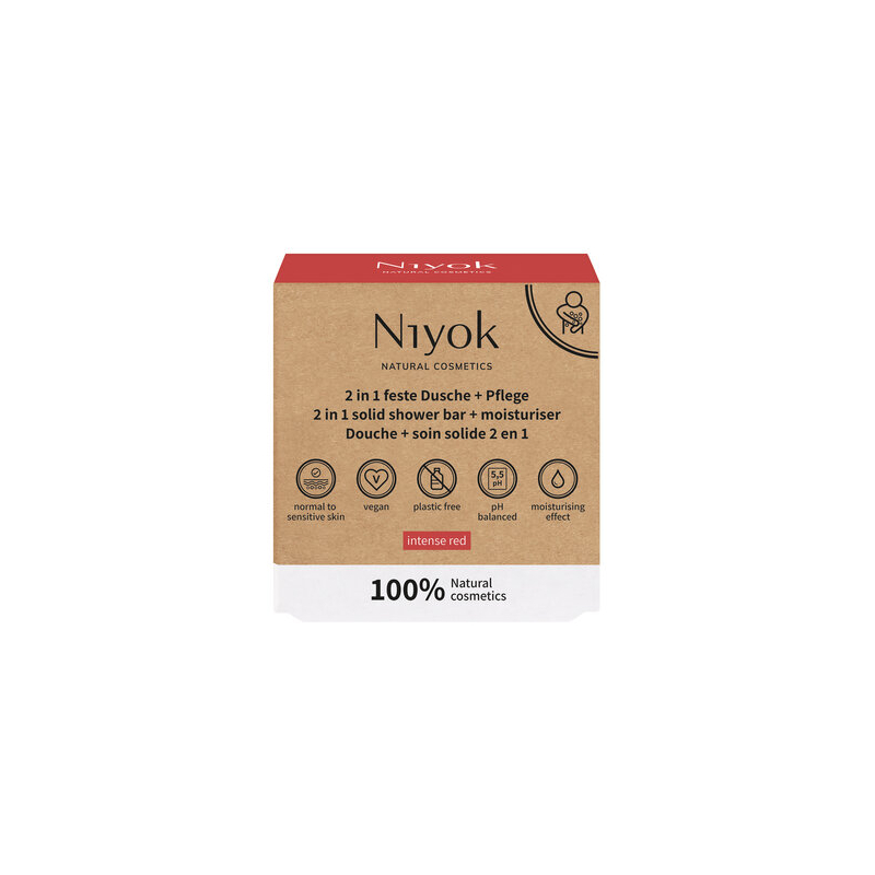 Niyok - IntenseRed 2in1 feste Dusche&Pflege