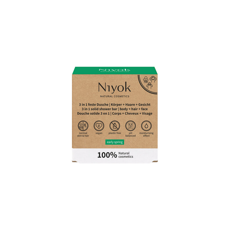 Niyok - 3in1 Dusche Körper Haare Gesicht