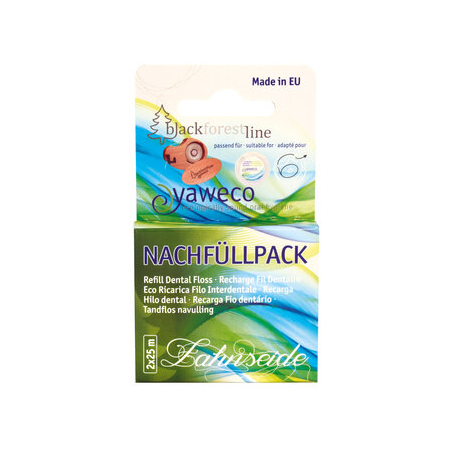 Yaweco - Zahnseide Nachfüllpack 2x25m Yaweco
