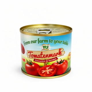 YU - Tomatenmark Dose 210g - Tomatenpaste in 210 g Dosen im 24er Karton für Gastronomie Foodservice und Grossküchen. Konzentrier