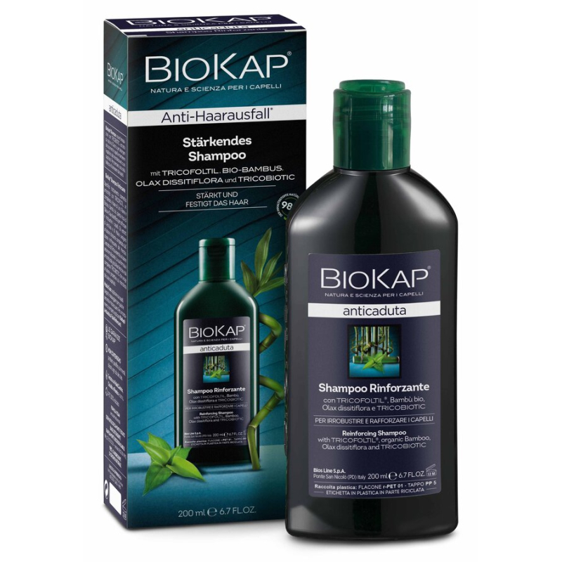 BIOKAP - Shampoo Anti-Haarausfall BioKap - Pflegendes Shampoo zur Unterstützung bei Haarausfall. Die Rezeptur regt die Kopfhaut 