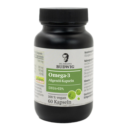 Dr. Johanna Budwig - Omega-3 DHA + EPA Kapseln - Omega-3 Kapseln mit DHA und EPA. Nahrungsergänzung zur Versorgung mit essenziel