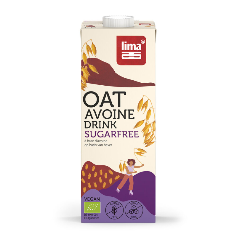 Lima - Haferdrink ungessüßt bio - Ungesüsster Bio-Haferdrink. Natürlich milder Haferdrink ohne zugesetzten Zucker, vielseitig ve