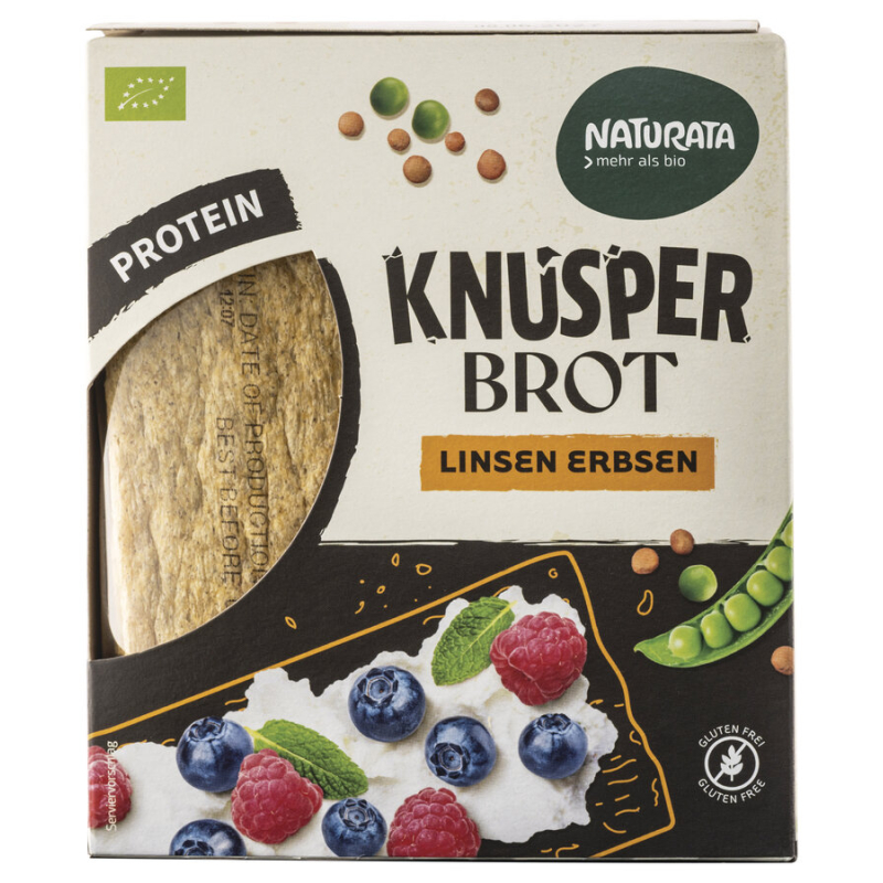 Naturata - Knusperbrot Linsen Erbsen bio - Knusperbrot Linsen Erbsen, kbA