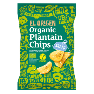 El Origen Food - Kochbananen Chips Plantain gesalzen bio - Bio-Kochbananen-Chips Plantain gesalzen. Knusprige Chips aus Kochbana