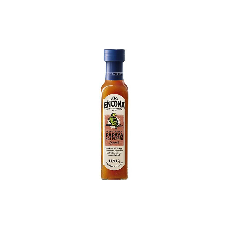 Chilisoße mit Papaya Scharf - Chilisoße mit Papaya Scharf, Flasche 142 ml