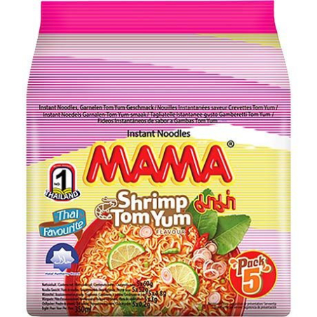 Instantnudeln Garnelen Tom Yum 5x Halal - Instantnudeln Garnelen Tom Yum 5x Halal, Pack 60 g