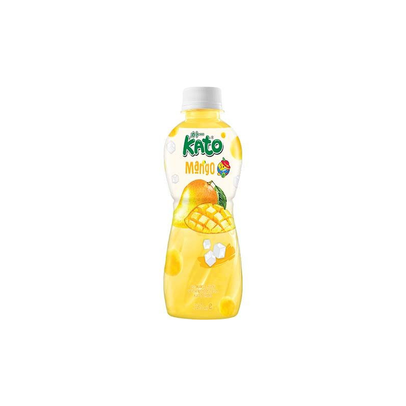 Mango Saft mit Nata De Coco - Mango Saft mit Nata De Coco, Flasche 320 ml