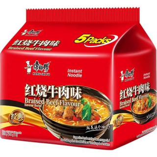 Instantnudeln Geschmortes Rindfleisch 5x - Instantnudeln Geschmortes Rindfleisch 5x, Pack 106 g