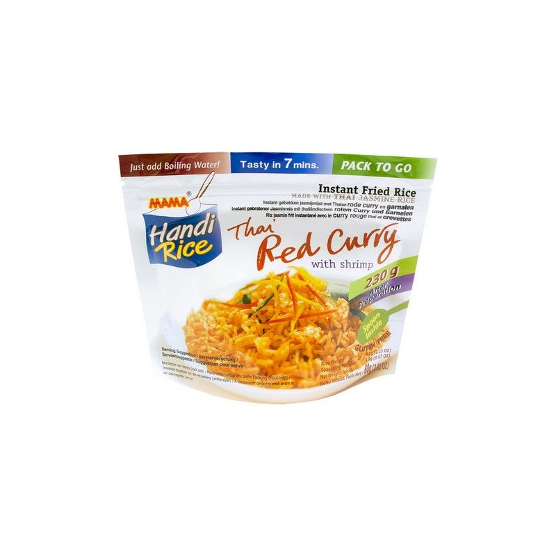 Gebratener Reis Rotes Curry Garnelen - Gebratener Reis Rotes Curry Garnelen, Pack 80 g