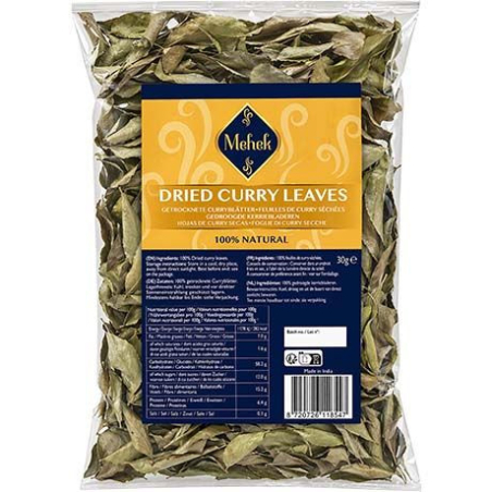 Curryblätter Getrocknete - Curryblätter Getrocknete, Pack 30 g