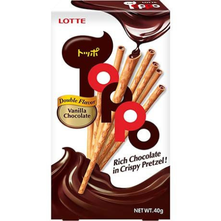 Brezel Sticks Vanille Schokolade - Brezel Sticks Vanille Schokolade, Pack 40 g