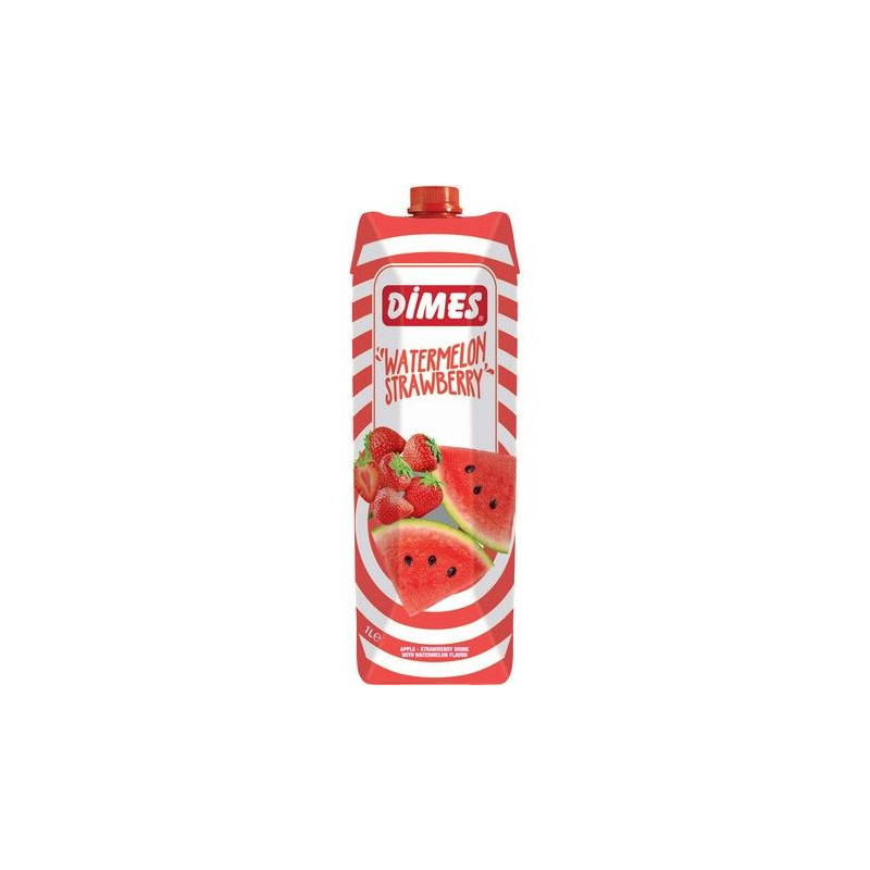 Wassermelone-Erdbeer-Nektar - Wassermelone-Erdbeer-Nektar, Flasche 1 l