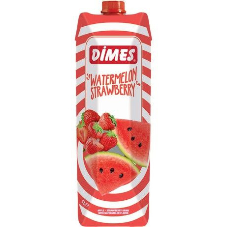 Wassermelone-Erdbeer-Nektar - Wassermelone-Erdbeer-Nektar, Flasche 1 l