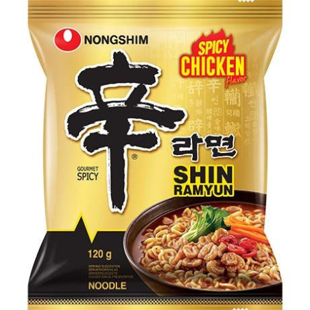 Instantnudeln Shin Ramyun Hühnchen - Instantnudeln Shin Ramyun Hühnchen, Pack 120 g