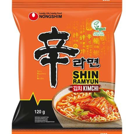 Instantnudeln Shin Kimchi - Instantnudeln Shin Kimchi, Pack 120 g
