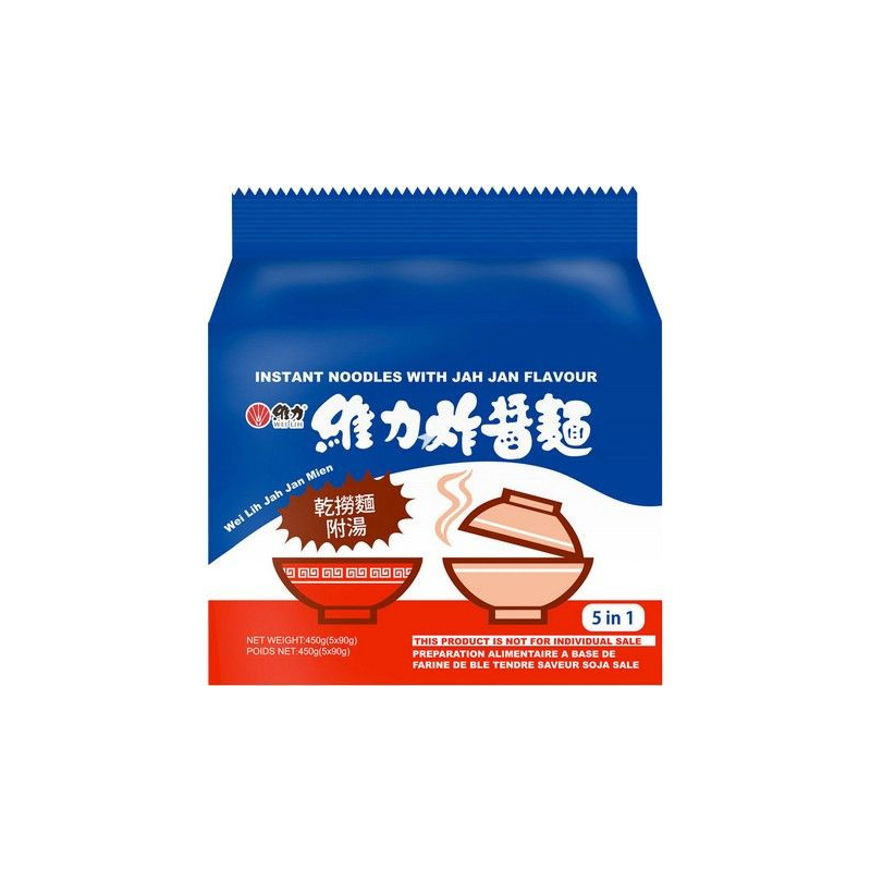 Instantnudeln Jah Jan Mien 5er-Pack - Instantnudeln Jah Jan Mien 5er-Pack, Pack 90 g