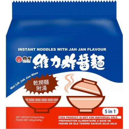 Instantnudeln Jah Jan Mien 5er-Pack - Instantnudeln Jah Jan Mien 5er-Pack, Pack 90 g