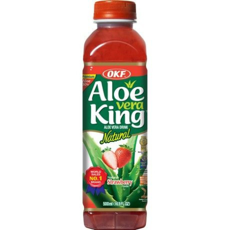 Aloe Vera Getränk Erdbeer - Aloe Vera Getränk Erdbeer, Flasche 500 ml