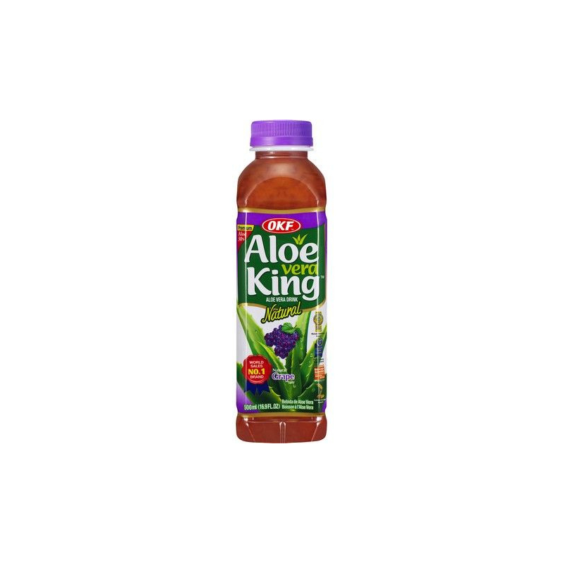 Aloe Vera Getränk Traube - Aloe Vera Getränk Traube, Flasche 500 ml