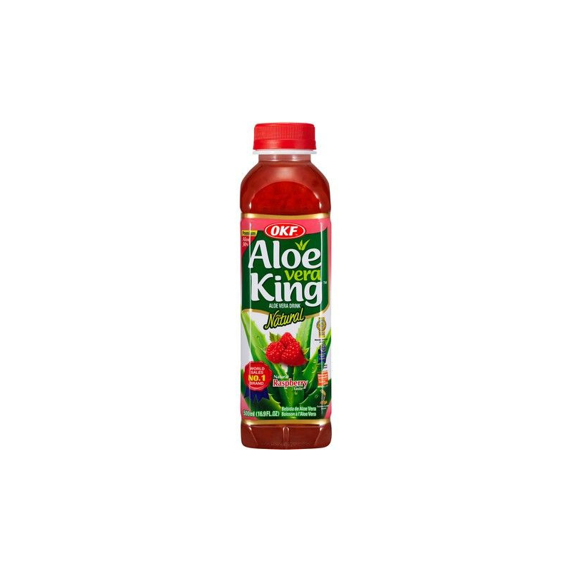 Aloe Vera Getränk Himbeere - Aloe Vera Getränk Himbeere, Flasche 500 ml