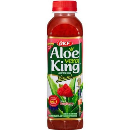 Aloe Vera Getränk Himbeere - Aloe Vera Getränk Himbeere, Flasche 500 ml
