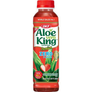 Aloe Vera Drink Erdbeere ohne Zucker - Aloe Vera Drink Erdbeere ohne Zucker, Flasche 500 ml