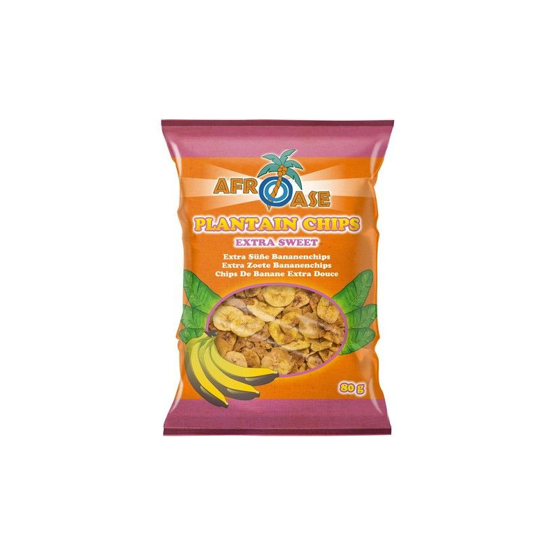 Bananenchips Extra Süß - Bananenchips Extra Süß, Pack 80 g