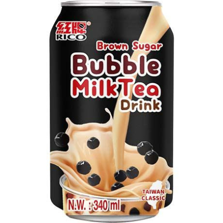 Bubble Milk Tea-Getränk Brauner Zucker - Bubble Milk Tea-Getränk Brauner Zucker, Flasche 340 ml