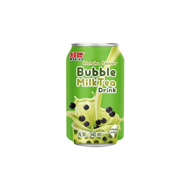 Bubble Milk Tea-Getränk Matcha - Bubble Milk Tea-Getränk Matcha, Flasche 340 ml