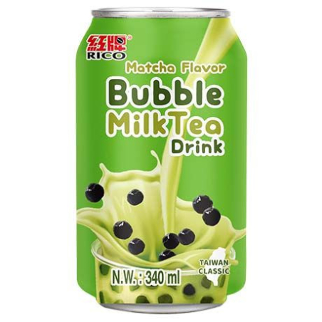 Bubble Milk Tea-Getränk Matcha - Bubble Milk Tea-Getränk Matcha, Flasche 340 ml