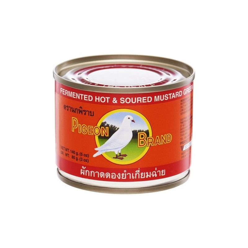 Grüner Senf Eingelegt Hot & Sour - Grüner Senf Eingelegt Hot & Sour, Pack 140 g