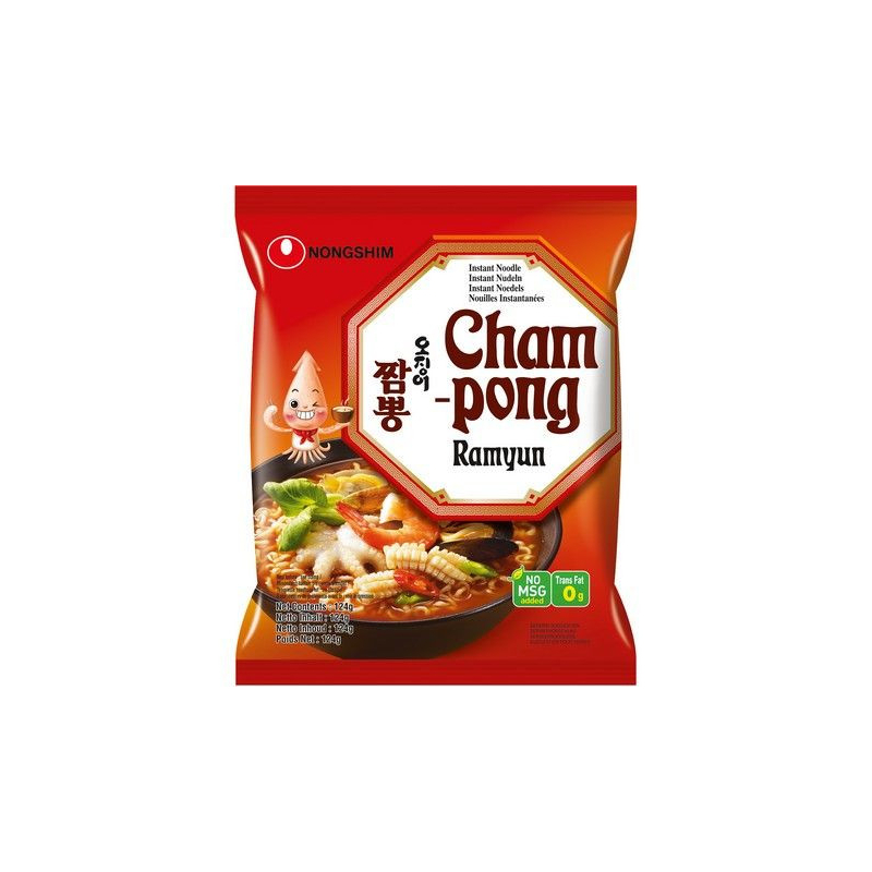 Instantnudeln Champong Ramyun - Instantnudeln Champong Ramyun, Pack 124 g