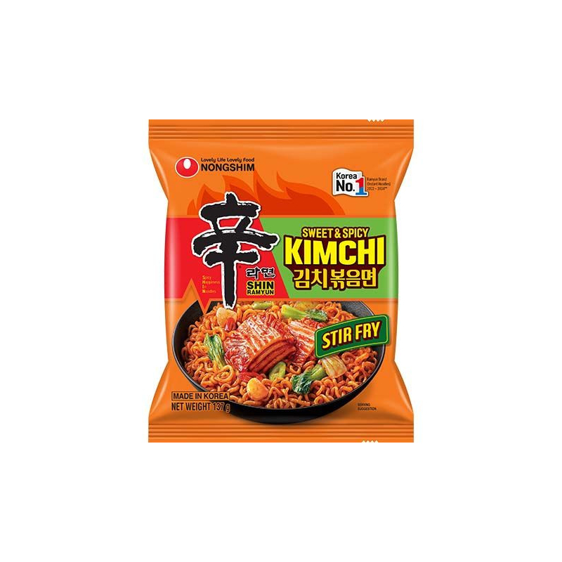 Instantn. Shin Ramyun Kimchi Stir-Fry - Instantn. Shin Ramyun Kimchi Stir-Fry, Pack 137 g