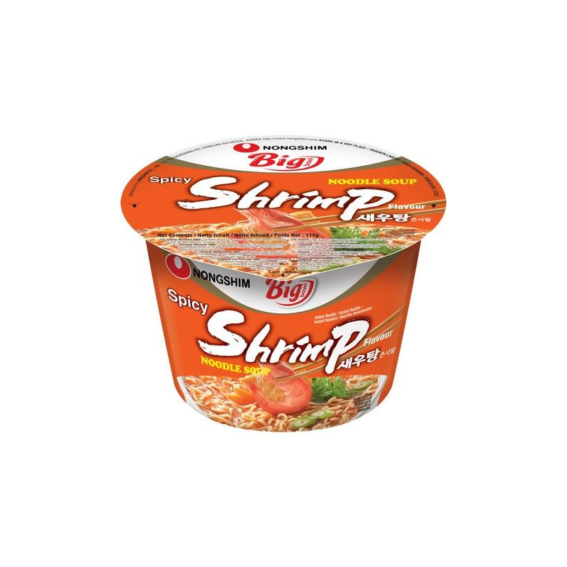Instantnudeln Garnelen Spicy Schüssel - Instantnudeln Garnelen Spicy Schüssel, Pack 115 g