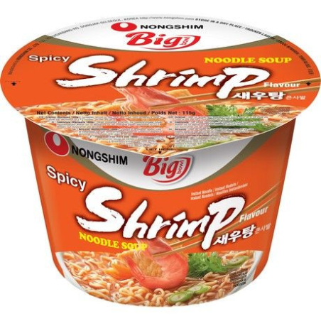 Instantnudeln Garnelen Spicy Schüssel - Instantnudeln Garnelen Spicy Schüssel, Pack 115 g