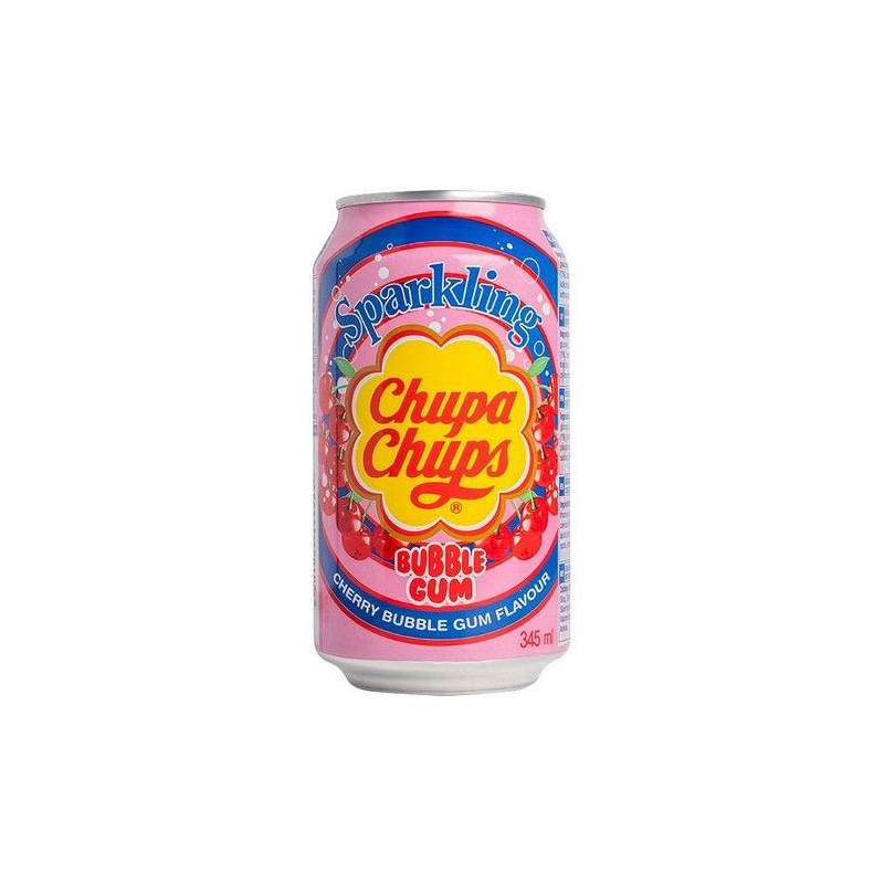 Chupa Chups Sparkling Cherry Bubble Gum - Sparkling Cherry Bubble Gum, Flasche 345 ml