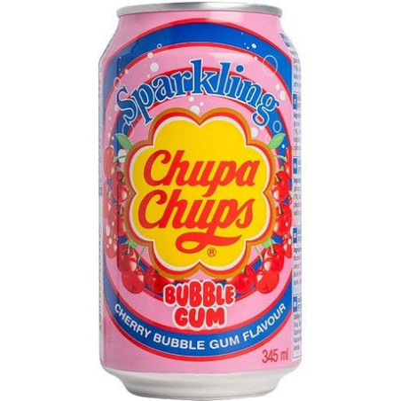 Chupa Chups Sparkling Cherry Bubble Gum - Sparkling Cherry Bubble Gum, Flasche 345 ml