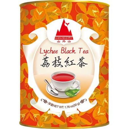 Litschi-Schwarztee - Litschi-Schwarztee, Pack 50 g