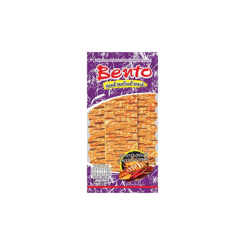 Tintenfisch Snack Gegrilt & Chilisoße - Tintenfisch Snack Gegrilt & Chilisoße, Pack 20 g
