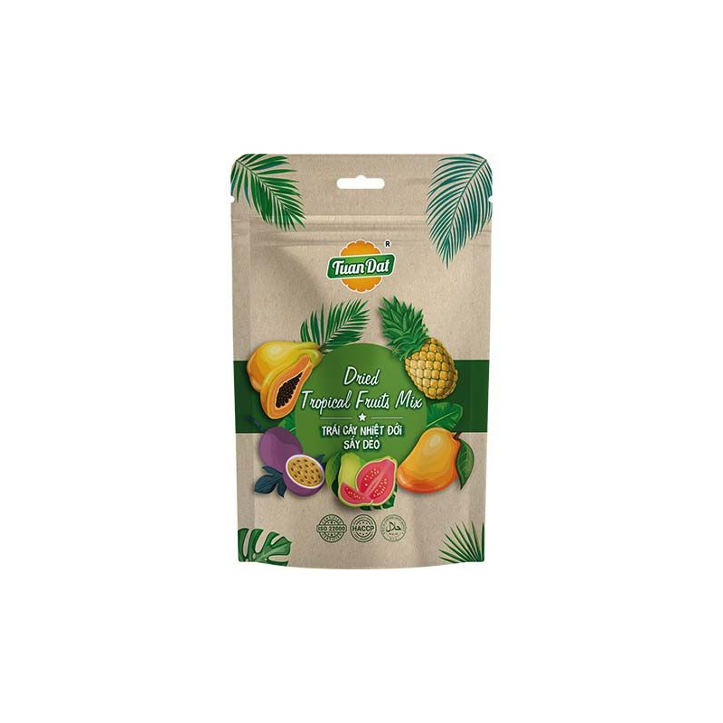 Tropische Früchtemischung Getrocknet - Tropische Früchtemischung Getrocknet, Pack 100 g