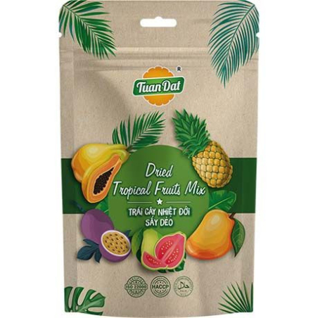 Tropische Früchtemischung Getrocknet - Tropische Früchtemischung Getrocknet, Pack 100 g