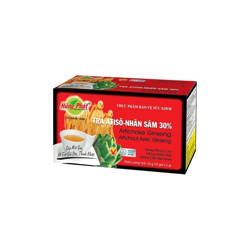 Artischocke-Ginseng-Tee - Artischocke-Ginseng-Tee, Pack 2 g