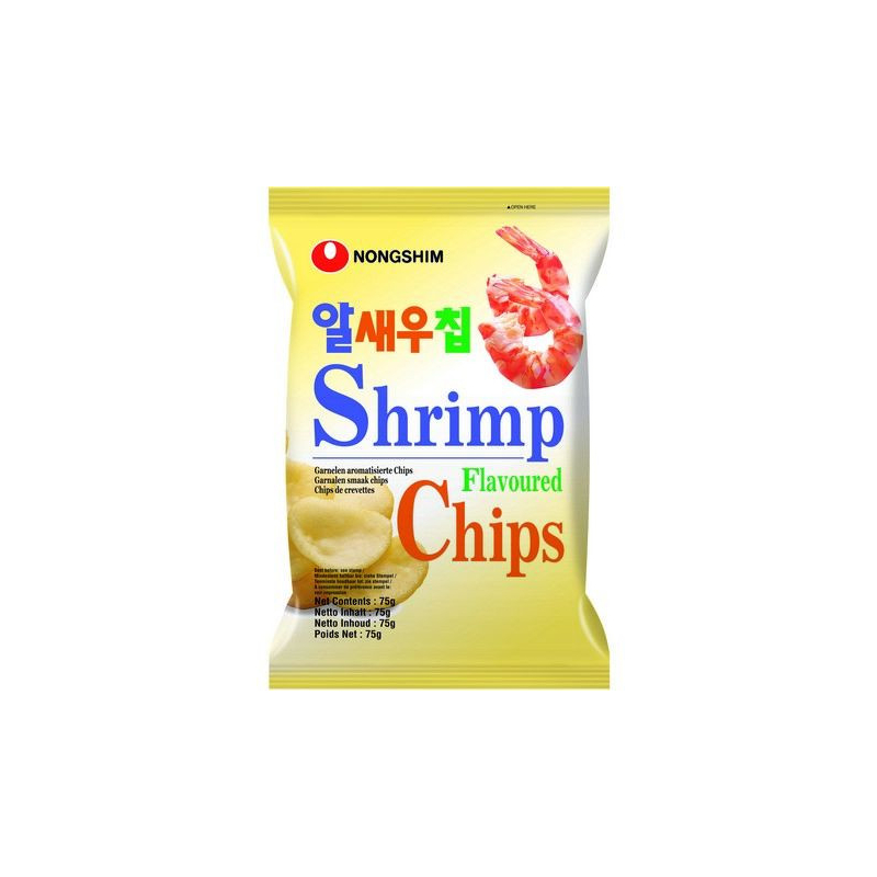 Chips mit Garnelen Geschmack - Chips mit Garnelen Geschmack, Pack 75 g